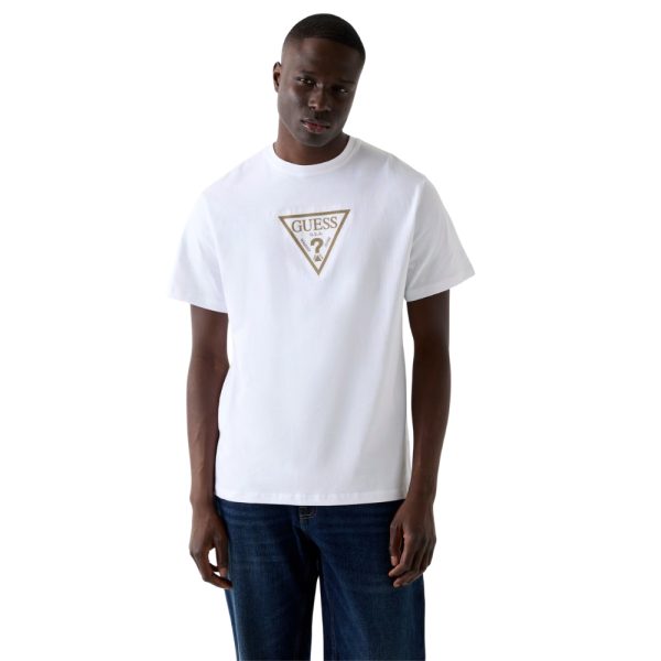 T-Shirt Guess con logo triangolare