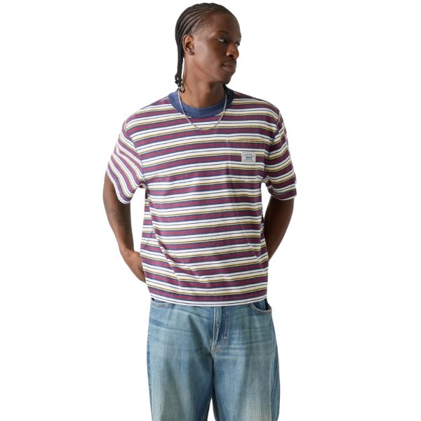 T-shirt Guess Jeans a righe logo