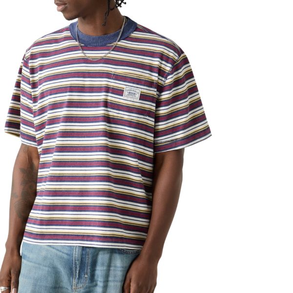 T-shirt Guess Jeans a righe logo