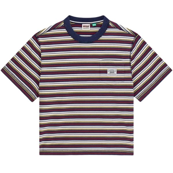 T-shirt Guess Jeans a righe logo