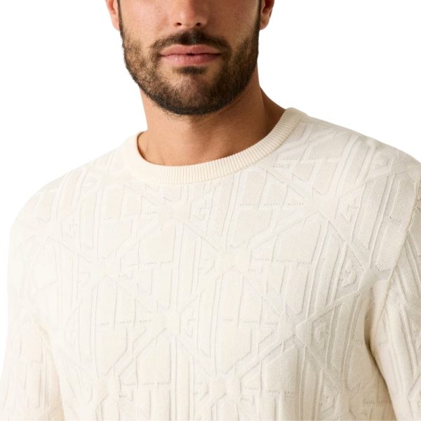 Maglione Guess con logo in rilievo
