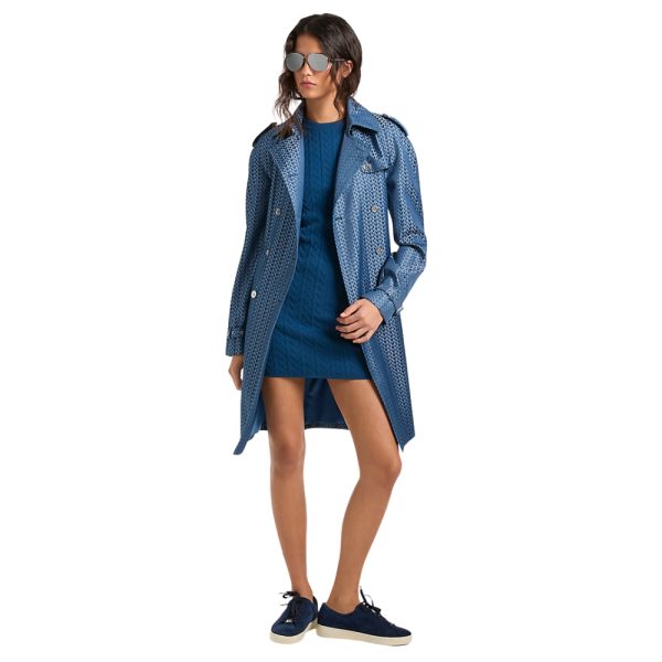 Trench Michael Kors con logo jacquard
