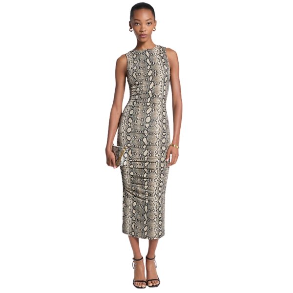 Abito Michael Kors con stampa serpente