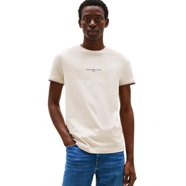 T-shirt Tommy Hilfiger slim fit con righe a contrasto