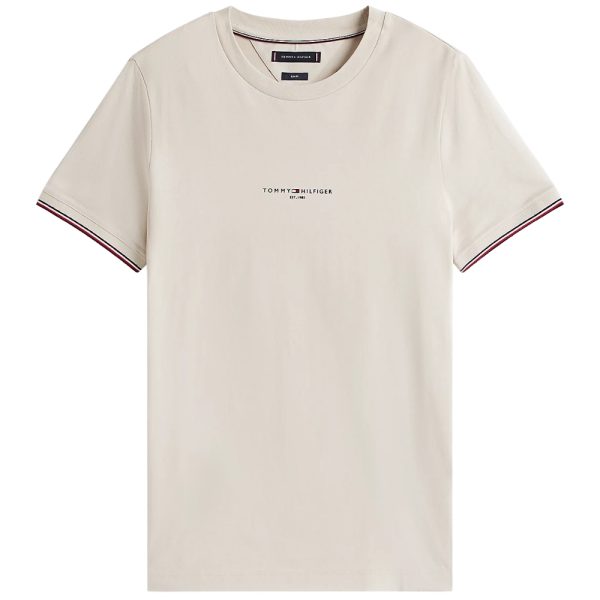 T-shirt Tommy Hilfiger slim fit con righe a contrasto