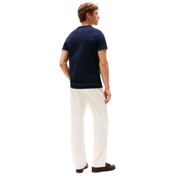 T-shirt Tommy Hilfiger slim fit con righe a contrasto