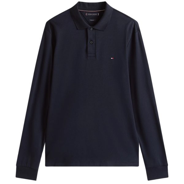 Polo Tommy Hilfiger in cotone a maiche lunghe