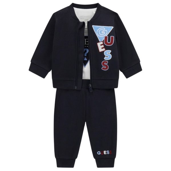 Set felpa, body e pantaloni Guess kids