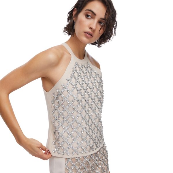 Top Liu Jo con ricami gioiello