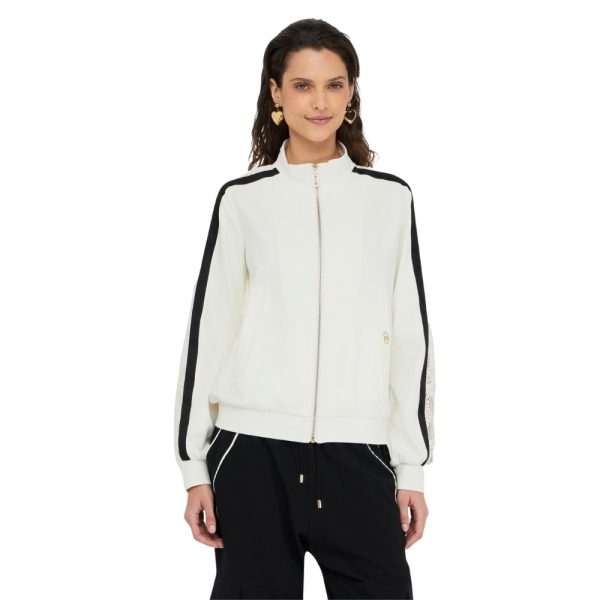 Felpa in cotone con pizzo Liu Jo