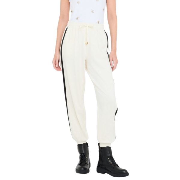 Pantaloni jogging in felpa con pizzo Liu jo