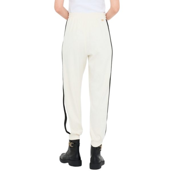 Pantaloni jogging in felpa con pizzo Liu jo