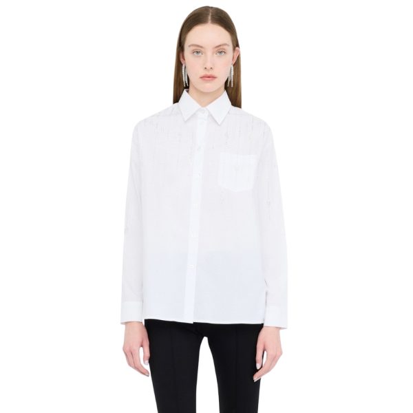 Camicia Liu Jo in cotone con strass