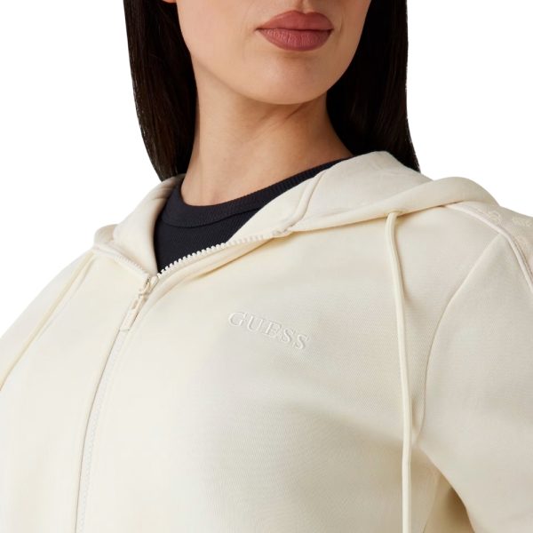 Felpa Guess con cappuccio e zip intera