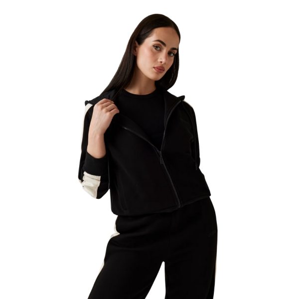 Felpa Guess con cappuccio e zip intera