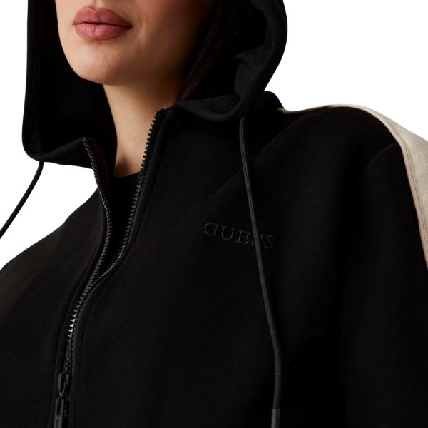 Felpa Guess con cappuccio e zip intera