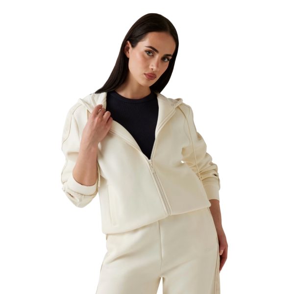 Felpa Guess con cappuccio e zip intera
