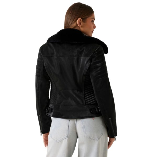 Giacca Guess biker in similpelle