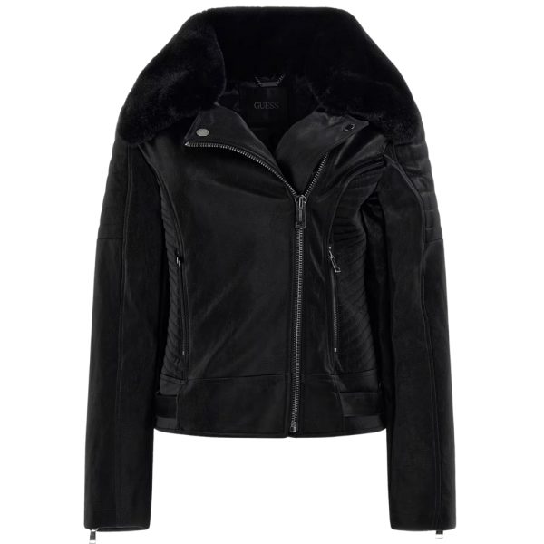 Giacca Guess biker in similpelle