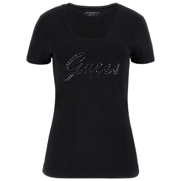 T-shirt Guess logo ricamato