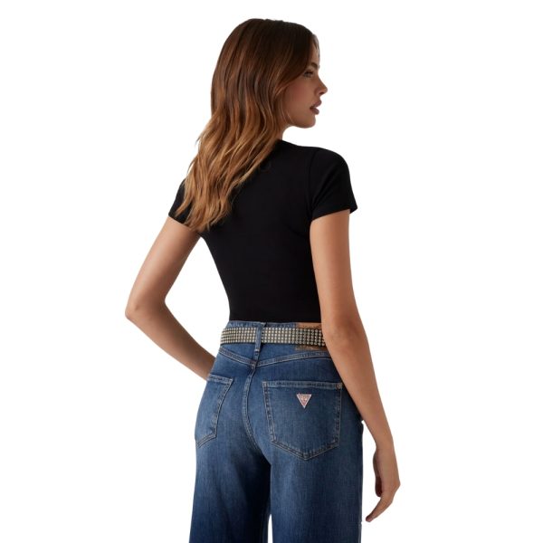 T-shirt Guess logo ricamato