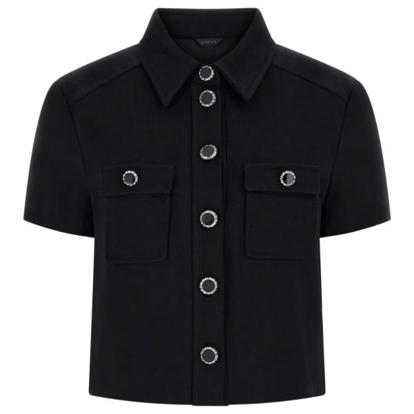 Top Guess con dettaglio bottoni