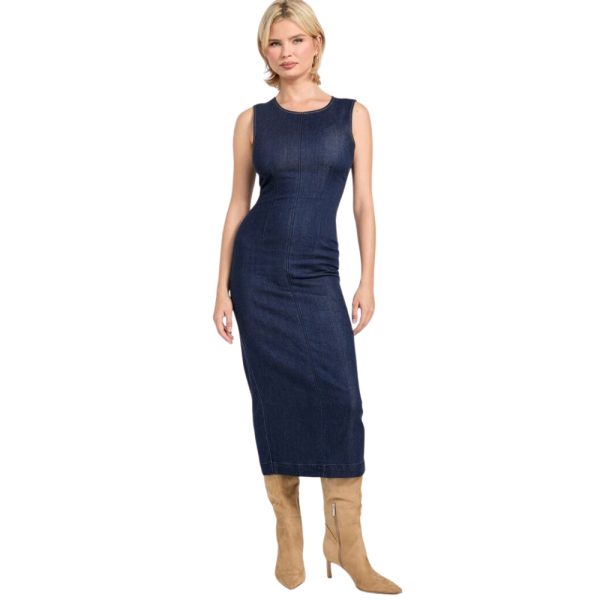 Vestito Guess midi in misto Lyocell