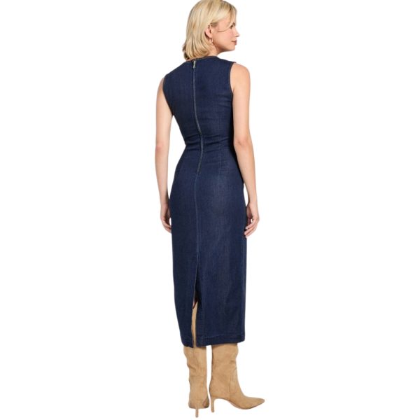 Vestito Guess midi in misto Lyocell