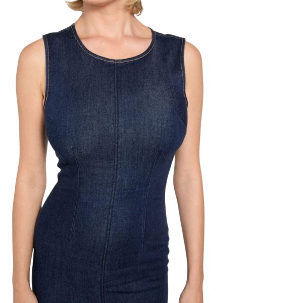Vestito Guess midi in misto Lyocell