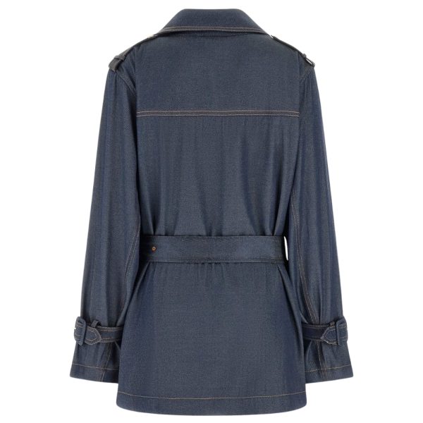 Trench Guess in denim con cintura