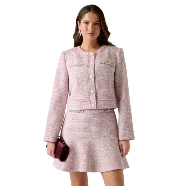 Giacca Guess in tweed misto lana