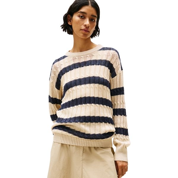 Maglione Tommy Hilfiger relaxed fit in misto lino