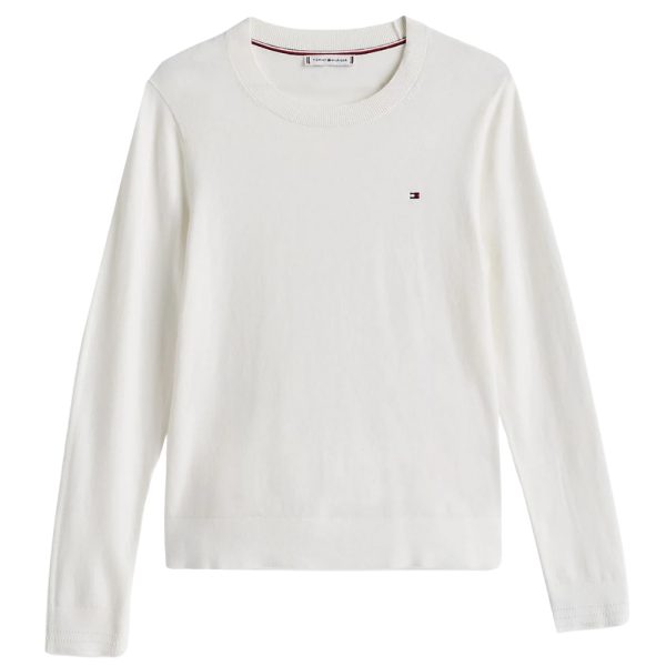 Pullover Tommy Hilfiger con bandierina ricamata