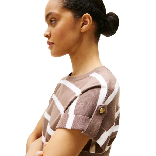 T-shirt Tommy Hilfiger con bottoni dorati