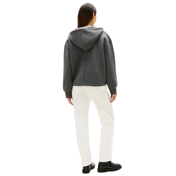 Felpa Tommy Hilfiger con cappuccio zip e logo ricamato