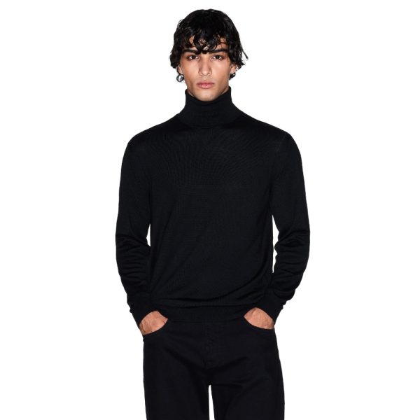 Maglione Armani Exchange dolcevita misto lana