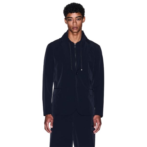 Giacca Armani Exchange in nylon con cappuccio