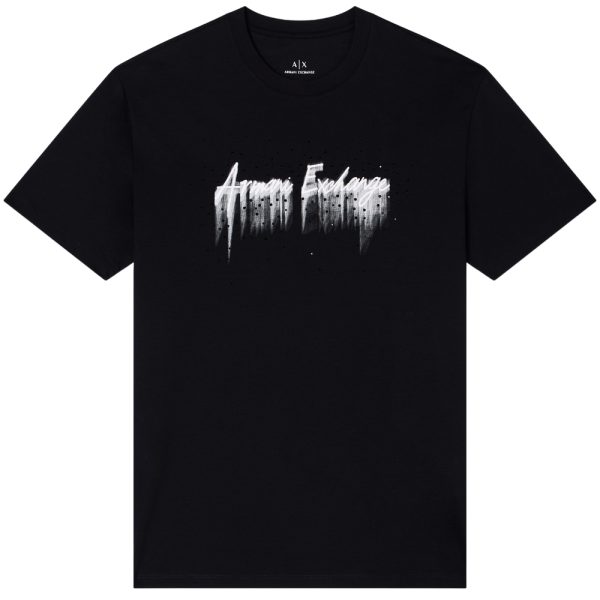 T-Shirt Armani Exchange con stampa spray