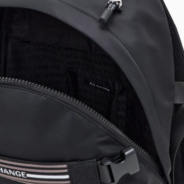 Zaino Armani Exchange con strip con logo