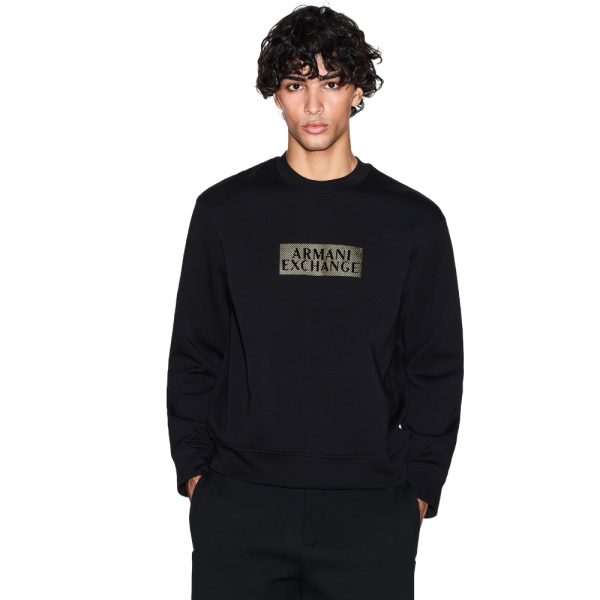 Felpa Armani Exchange girocollo in cotone