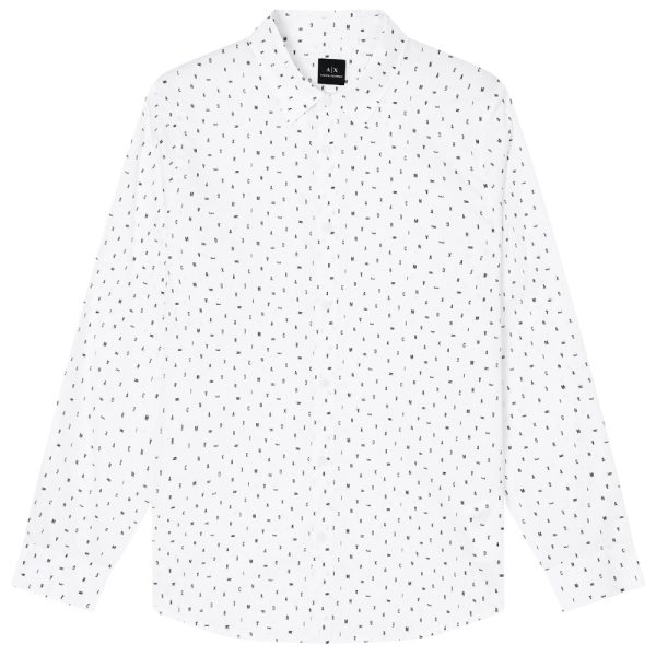 Camicia Armani Exchange logo lettering