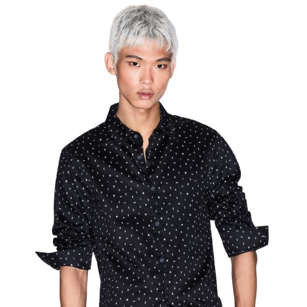 Camicia Armani Exchange logo lettering