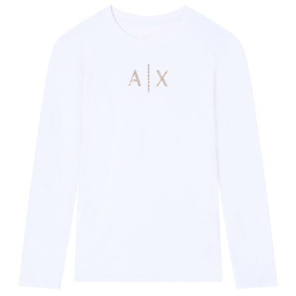 T-Shirt Armani Exchange a maniche lunghe con logo