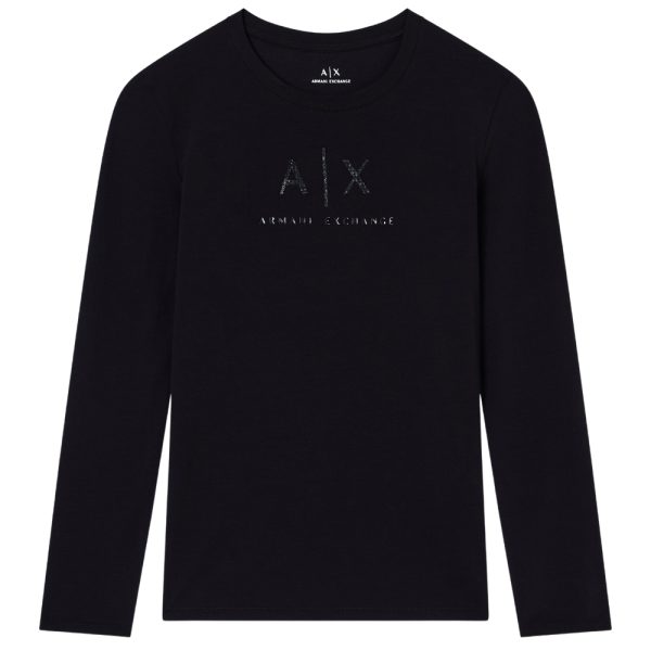 T-Shirt Armani Exchange a maniche lunghe con logo