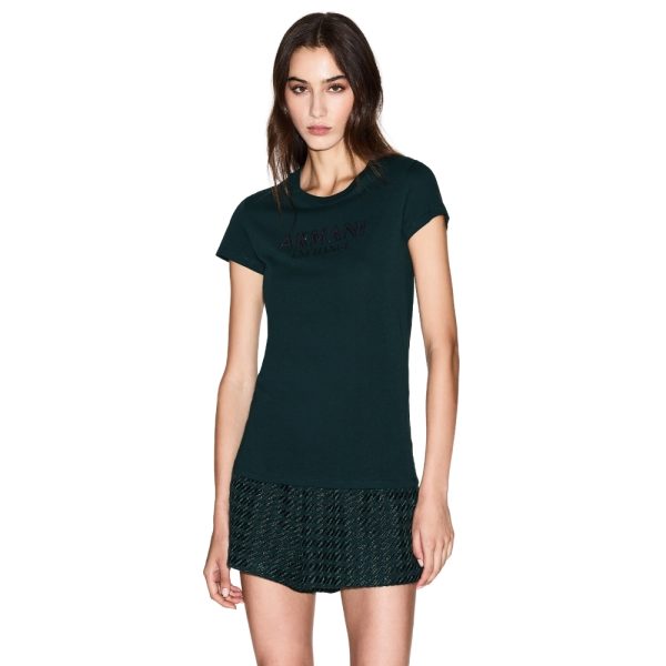 T-Shirt Armani Exchange con logo lettering