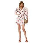 13501CHERRIES ALLOVER WHITE/RED
